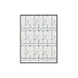 Meter box insert 3-rows, 12 meter boards / 25 Modul heights