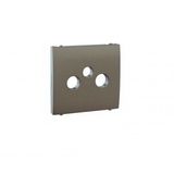 COVER PLATE FOR R-TV-SAT SOCKETS GRAPHITE