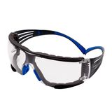 3M™ SecureFit™ 400 Safety Glasses, Blue/Grey Frame, Foam, Scotchgard™ 