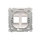 Touch panel 3 modules, Modul 1: 4 touch fields, Module 2: 1 touch field, Module 3: 4 touch fields, Fixing: horizontal, White pearl