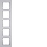 Frame 5gang, B.7, al., matt, lacq.