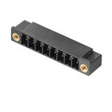 PCB plug-in connector, male header, Flange, THT solder connection, 3.81 mm, Number of poles: 12, 90°, Solder pin length (l): 3.2 mm, tinned, black, Box