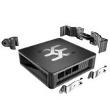 Universal housing set (empty housing), PA 66, black, Height: 35.5mm, W