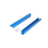 Baying Kit for DT-Racks, D= 600mm, blue RAL5005