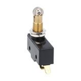 Plastic micro switch, K series, top roller push plunger. M12 fixing head, 90° roller. Contacts 1NO/NC. Faston terminals