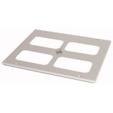 XLST5F656 Bottom-/top plate for F3A flanges, for WxD = 650 x 600mm, IP55, grey
