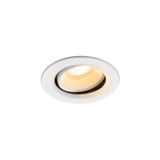 NUMINOS© MOVE XS, recessed CL, 3000K, 55ø, IP20, round wh