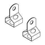 Linda mounting hook set, stainless steel for 11W