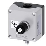 Enclosure for command devices, 22 mm, round