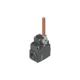 Position switch with porcelain roller lever
