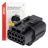 Connector plug and socket set 10 PIN 2.2mm AMIO-04351