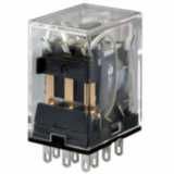 Relay, plug-in, 11-pin, 3PDT, 5 A, mech & LED indicators, label facility, 110/120 VAC MY3 1800B