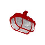 OVAL 60 Red plastic