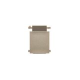 Blind for computer and telephone socket; golden matt