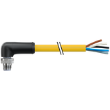 M12 Power male 90° L-cod. with cable TPE 5xAWG14 ye 1,5m