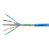 U/UTP Cable Cat.6, 4x2xAWG23/1, 300MHz, PVC, Eca, blue (The price is shown without markup on metals. Request a quote for accurate information)