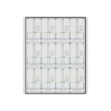 Meter box insert 3-rows, 12 meter boards / 24 Modul heights