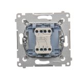5 gang frame for plasterboard box, Gold matt, metalic