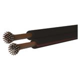 Unshielded ECO twisted pair cable 2×0.75mm black/red, 100m