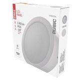 LED surface luminaire RUBIC, round, white, 24W, neutral white