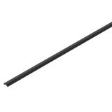 48V TRACK track cover, 26mm, for mounting track deep and mounting track, 2m, black