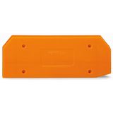 End and intermediate plate 4 mm thick gray