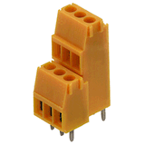 Printed circuit board terminals, 3.50 mm, Number of poles: 16, 90°, Solder pin length (l): 4.5 mm, tinned, black, Clamping yoke connection, Clamping range, max. : 2.08 mm², Box