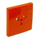 C.PLAT F/EARTH SOCKET (EURO-USA TYPE) ORANGE