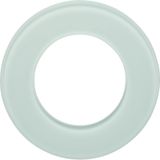 Cover frame 1-v, Series Glass, polar white