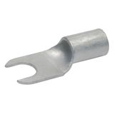 Uninsulated forked cable lug, 10 mm², metal, 1652C6