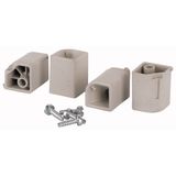 ECK-SET-CI Set of branding strip cornerpieces, complete with screws for Ci