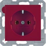 SCHUKO soc. out., S.1/B.3/B.7, red glossy
