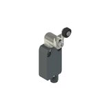 Modular prewired switch with adjustable shaped metal revolving lever diam. 14 roller