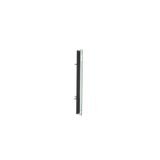Double computer socket RJ45 category 6 with anti-dust cover, (module), black matt
