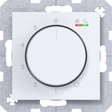 Room thermostat, heating/cooling, A.x/C.x, matte light white