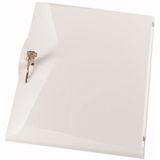 BCZ-A-TWS-2/26 Plastic door, white, +lock, for 2-row distribution board