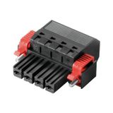 PCB plug-in connector, female plug, 7.62 mm, Number of poles: 5, 180°, PUSH IN without actuator, Tension-clamp connection, Clamping range, max. : 10 mm², Box