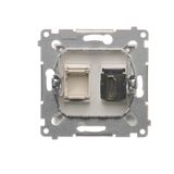 Double surface mouted corner box, white