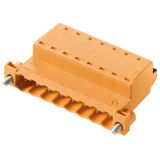 PCB plug-in connector, male plug, 5.08 mm, Number of poles: 5, 180°, PUSH IN with actuator, Clamping range, max. : 3.31 mm², Box