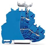 Double-deck terminal block Through/through terminal block with end pla