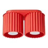 Ceiling lamp AURA 2 red GU10
