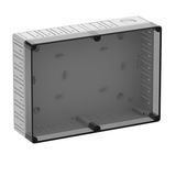 Empty enclosure, transparent, Type of protection IP30, Impact strength IK07, Protection class II, Rated voltage 690V AC, Halogen free