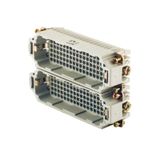 HDC insert, Male, 250 V, 10 A, Number of poles: 108, Crimp connection, Size: 8