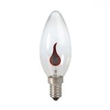Bulb E14 5W B35 220V flame