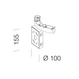 WALL CONNECTION-MUSA 366 GRAPHITE
