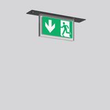 HALYXX, 3,7 W, black, on/off Recessed ceiling luminaires, L 270 B 55 H
