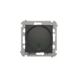 Remote controlled and push dimmer, black matt