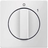 Cover. for rotary switch. birch Q.1/Q.3/Q.7, polar white