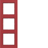 Triple cover frame, A.1, glossy red
