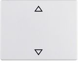 Rocker imprinted arrows symbol, arsys, p. white glossy